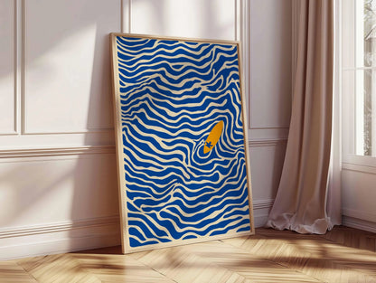 Surfing Poster, Beach Wall Art, Surf Print, Ocean Wave Poster